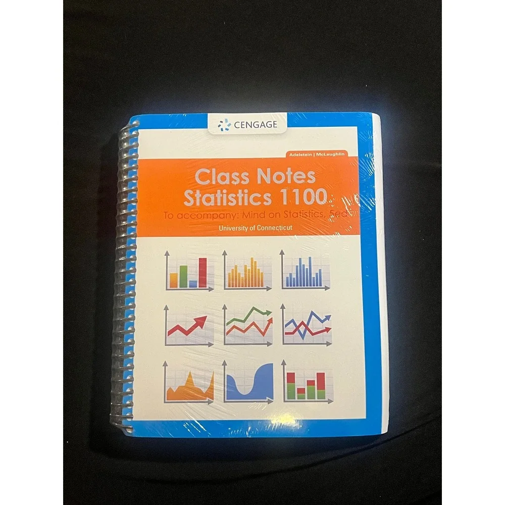 Cengage Class Notes Statistics 1100 UConn WebAssign Adelstein - BRAND NEW